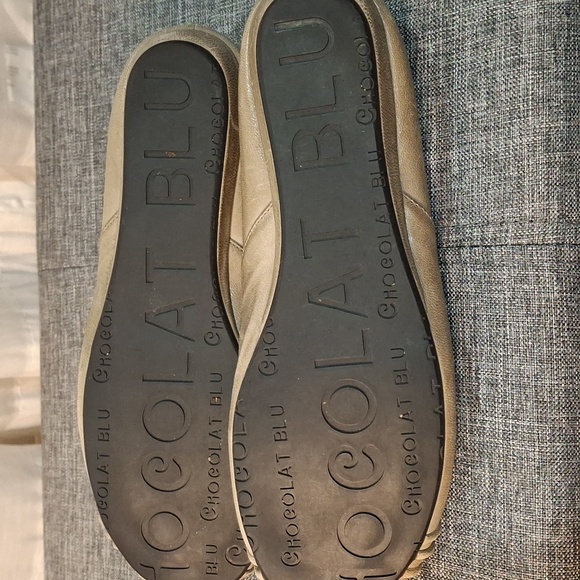 Womens Chocolat Blu Vic Leather Slip Ons Sz 7 - Picture 5 of 5